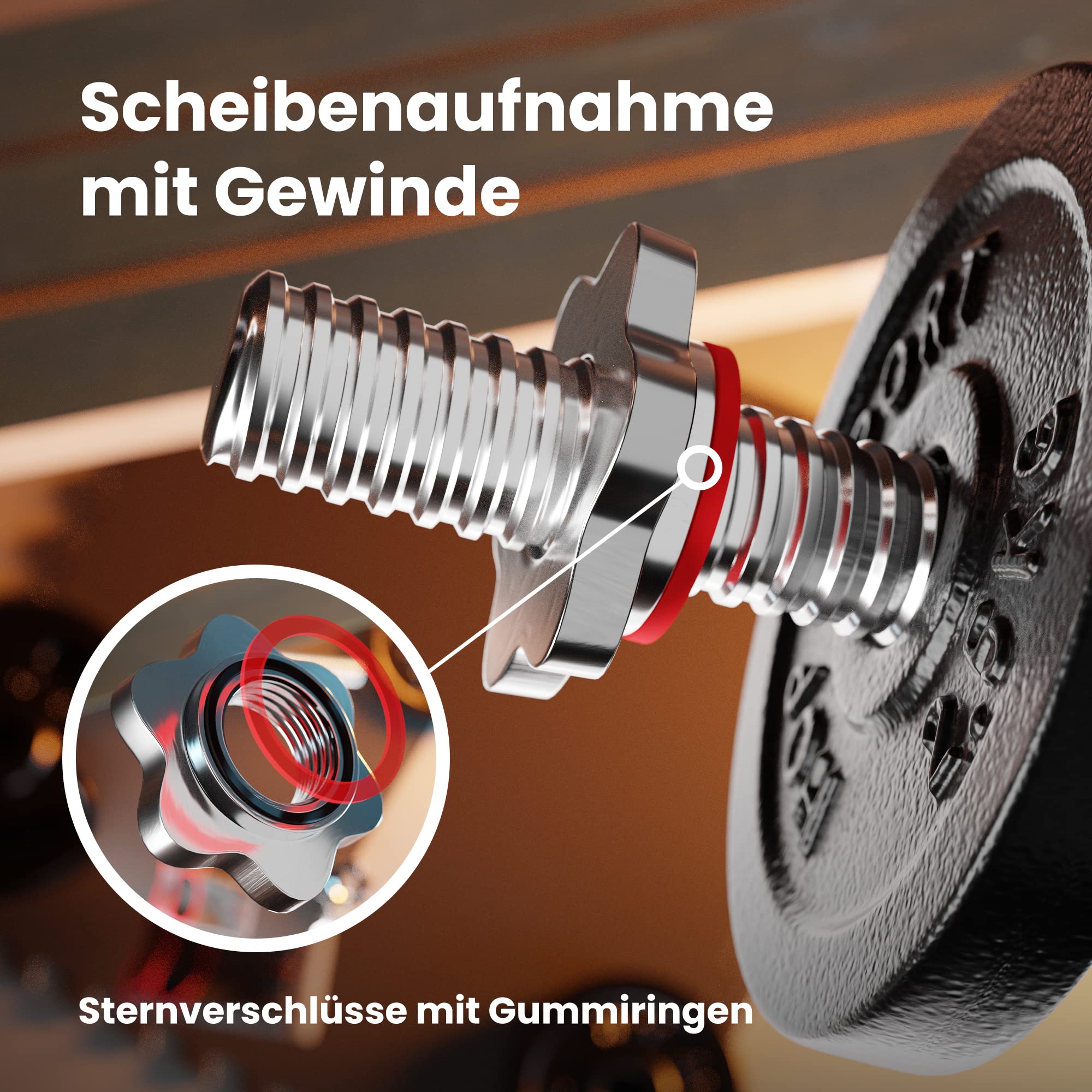 Hop-Sport Hantelset 39 kg - Klappbare Hantelbank mit Gewichten, Verstellbare Langhantelablage, Trainingsbank für Bankdrücken, Stabiler Fitnessbank, 270 kg Max. Belastbarkeit